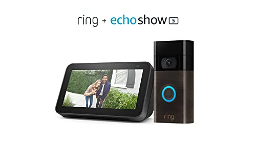 Ring Video Doorbell (Venetian Bronze) bundle with Echo Show 5 (2nd Gen) | Amazon (US)