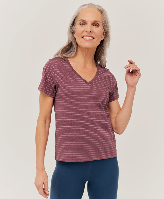 softspun v-neck tee | Pact Apparel