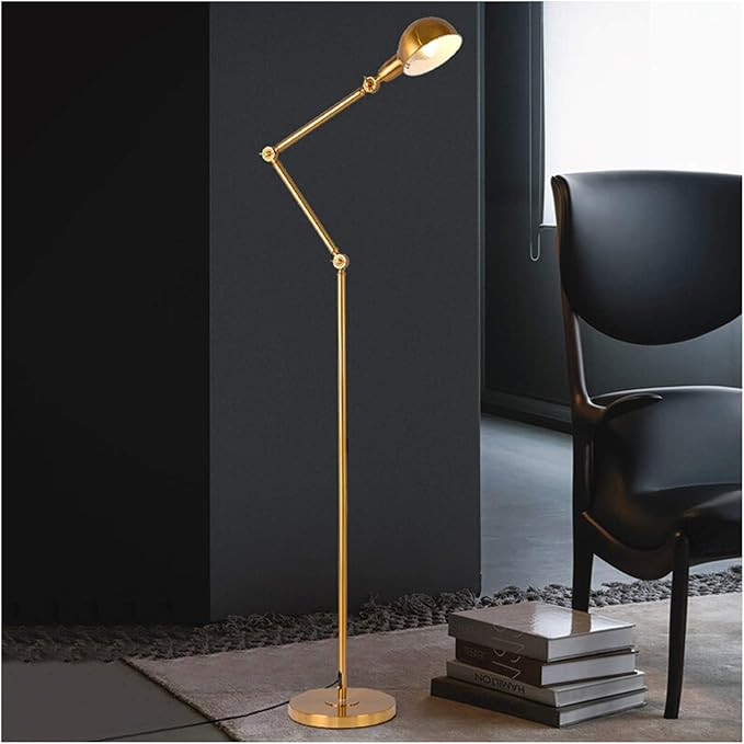 Floor Lamp Floor Lamp Electroplating Metal Gold Vertical Table Lamp Modern Simple Adjustable Angl... | Amazon (CA)