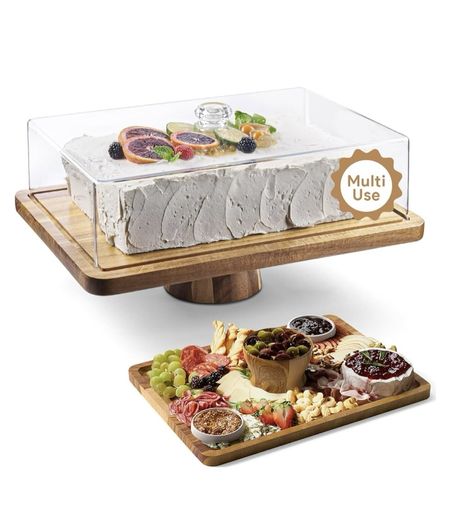 🤩PERFECT HOSTESS GIFT😍
So, I was shopping for a hostess gift for a family member who is hosting Mother’s Day brunch and I came across this lovely Acacia Wood serving platter. It is a 2-in-1 cake stand with a beautiful lid on one side, but if you flip it over, it’s an equally beautiful charcuterie board with the built-in center bowl for your dips or olives. 👌🏽 It’s lovely and unexpected. ‘tis the season.

#LTKSeasonal #LTKhome #LTKGiftGuide