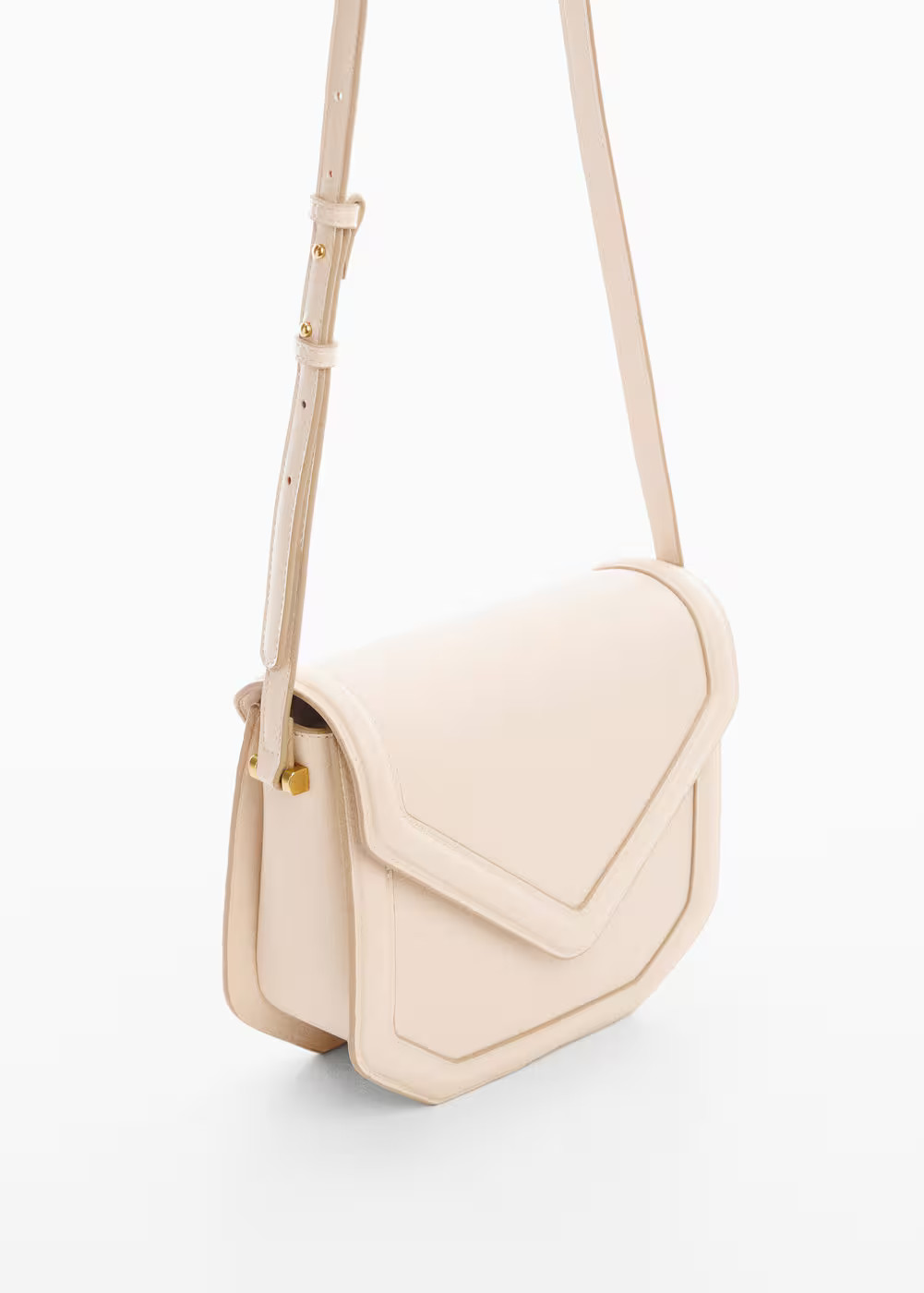 Geometric flap bag -  Women | Mango USA | MANGO (US)