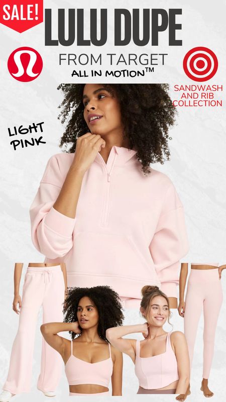 Light Pink Lululemon dupes from Target 

#LTKstyletip #LTKsalealert #LTKxTarget