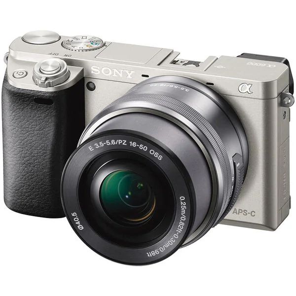Sony Alpha a6000 24MP Silver Digital Camera with 16-50mm Lens | Bed Bath & Beyond