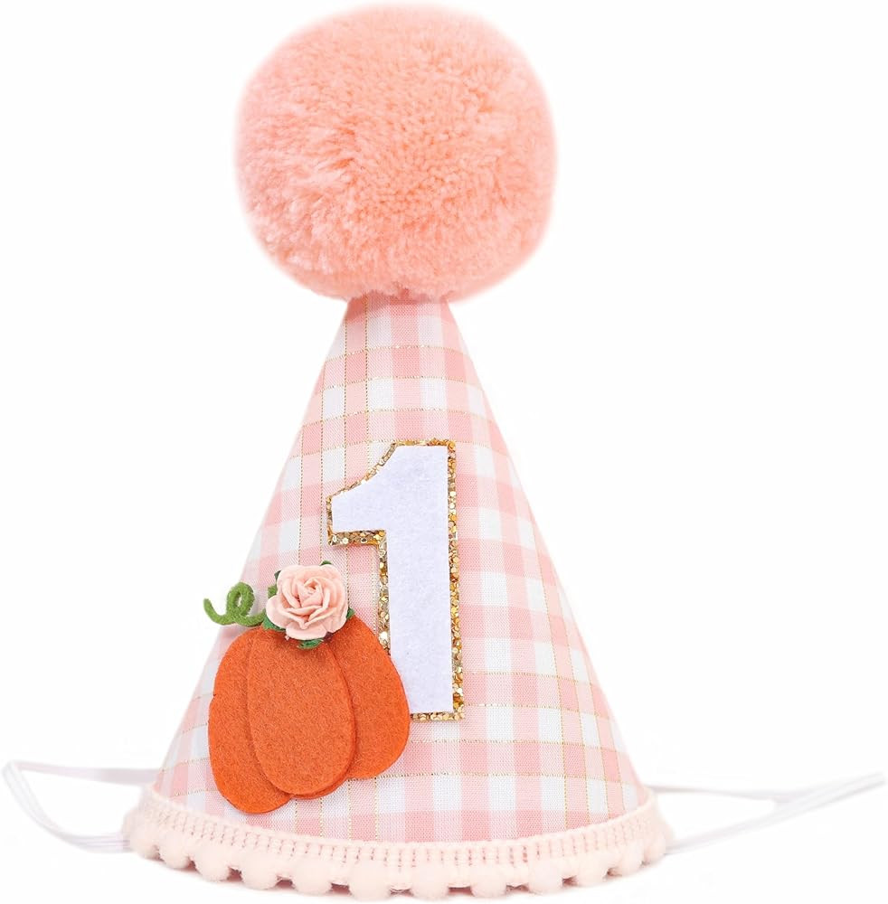 Little Pumpkin 1st Birthday Hat for Girls - Our Little Pumpkin Is Turning One, Autumn Birthday Cr... | Amazon (US)