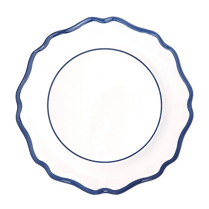 Scalloped  Melamine Dinner Plates Set of 4 | Ballard Designs, Inc.