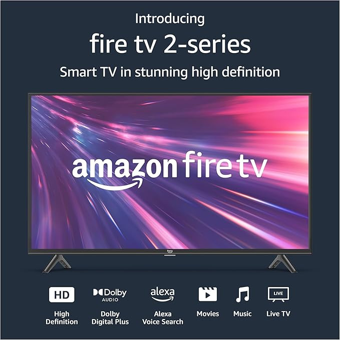 Amazon Fire TV 40" 2-Series HD smart TV with Fire TV Alexa Voice Remote, stream live TV without c... | Amazon (US)