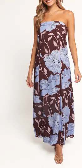Ottavia Floral Strapless Maxi Dress | Nordstrom