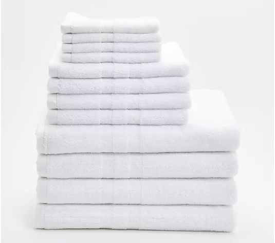 Martex Purity Hotel Luxury 12-pc Towel Set w/ SILVERbac - QVC.com | QVC