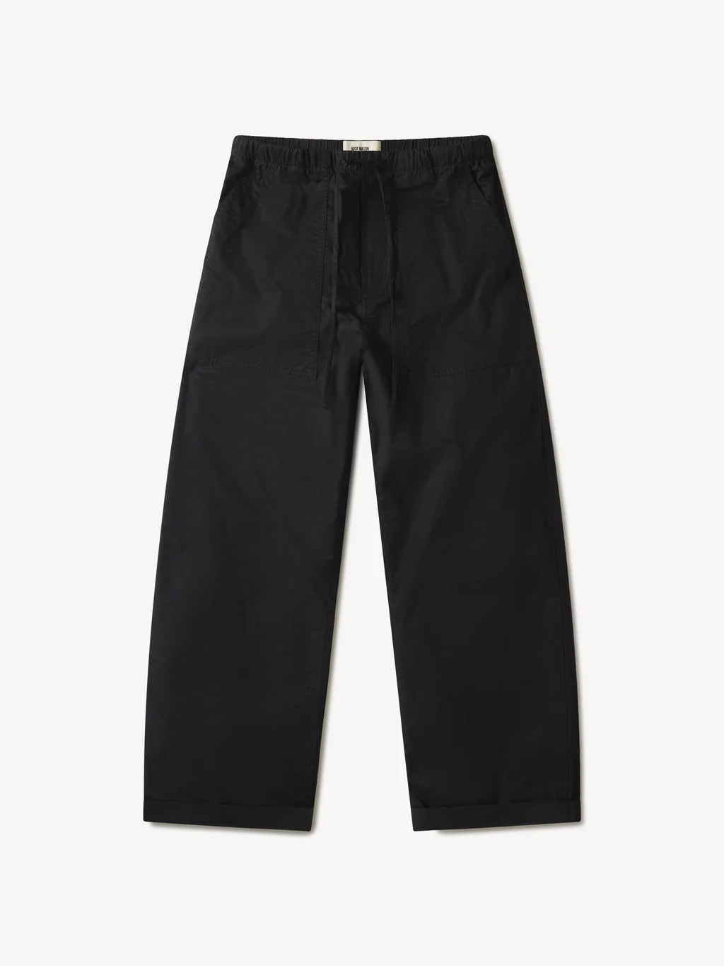 Black Parachute Poplin Pull-On Pant - Buck Mason- Modern American Classics | Buck Mason