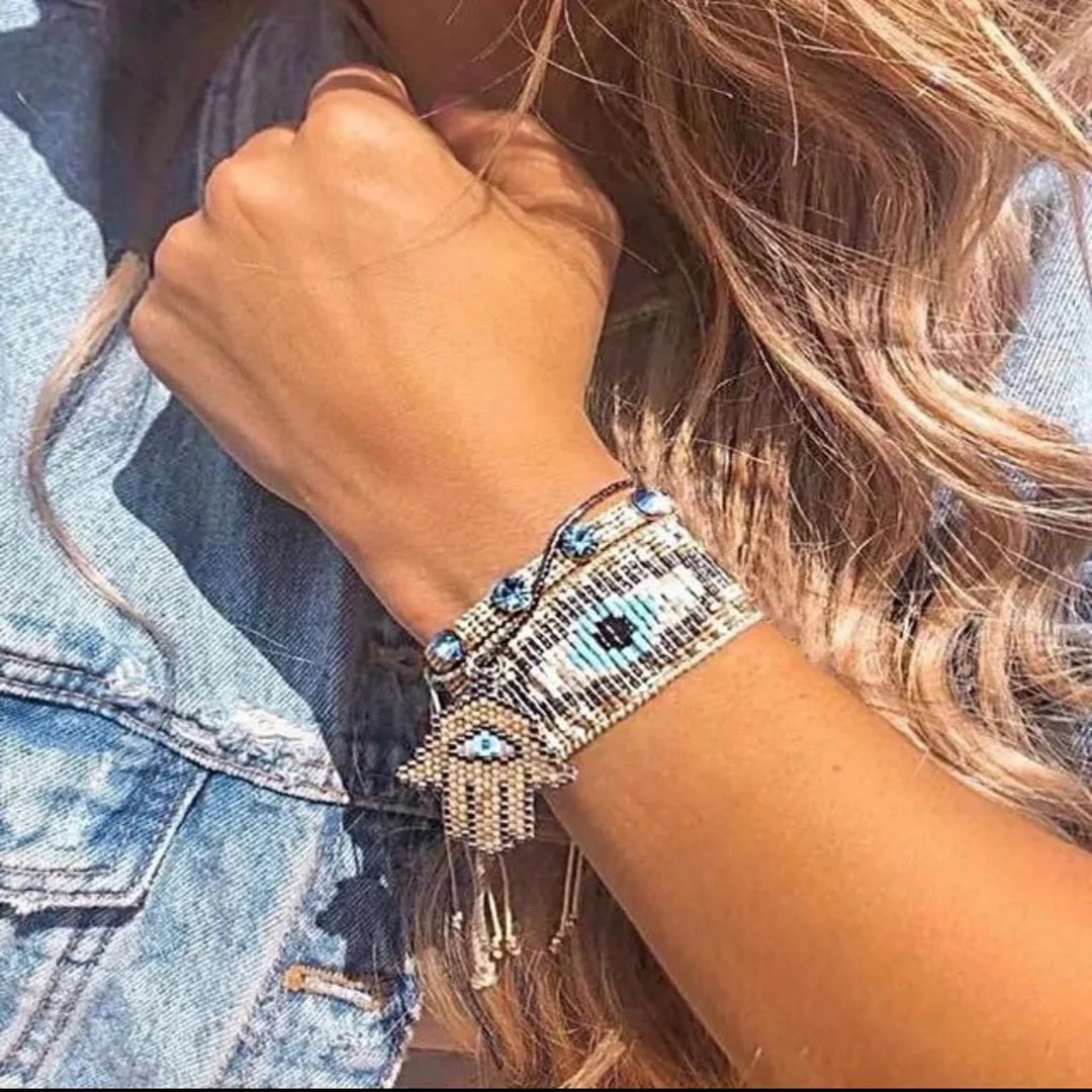 Miyuki Bracelets Glass Beaded Bracelets Set Stackable - Etsy | Etsy (US)