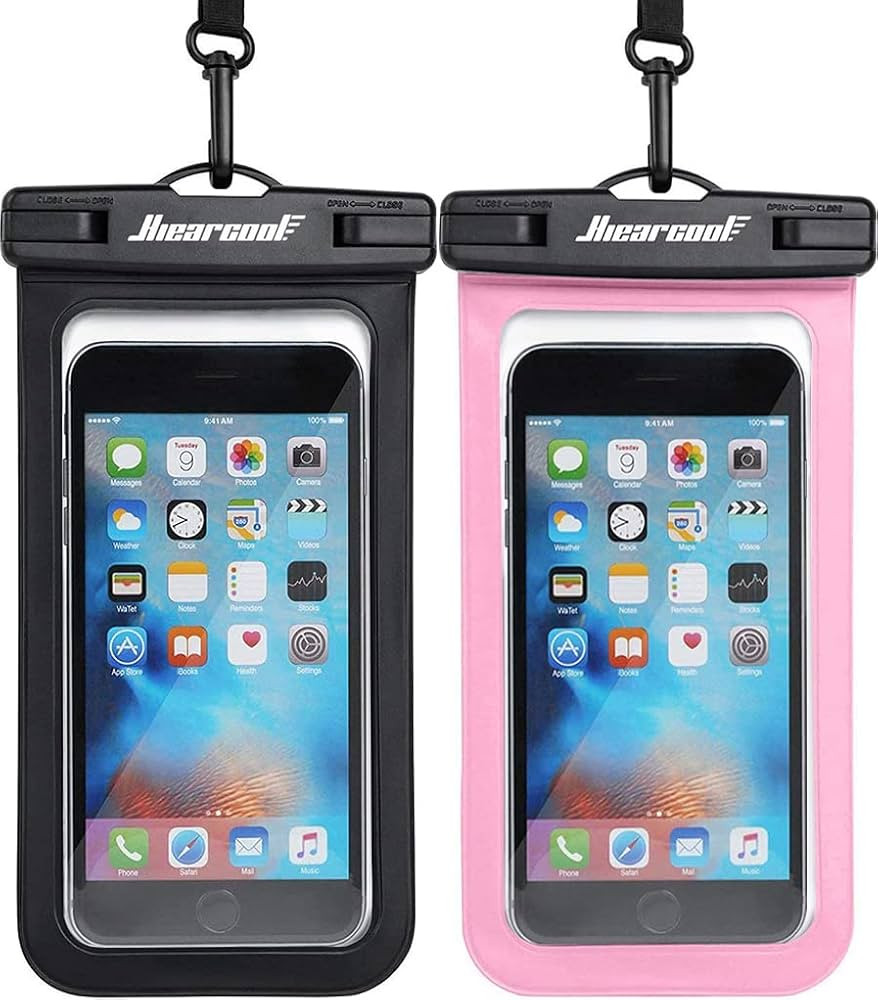 Hiearcool Universal Waterproof Case, Waterproof Phone Pouch Compatible for iPhone 14 13 12 11 Pro... | Amazon (US)
