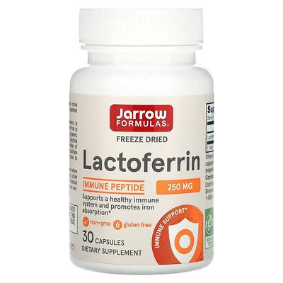 Jarrow Formulas, Lactoferrin, Freeze Dried, 250 mg, 30 Capsules | iHerb