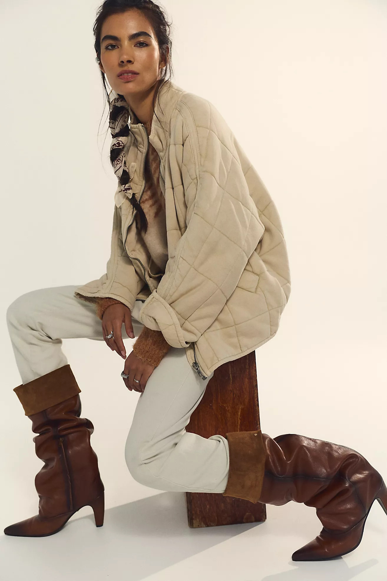 Dolman Quilted Knit Jacket | Free People (Global - UK&FR Excluded)