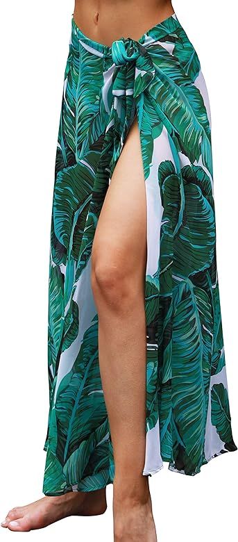 Soul Young Women's Sarong Swimsuit Cover Up Beach Wraps Skirts Bikini Coverup for Summer | Amazon (US)