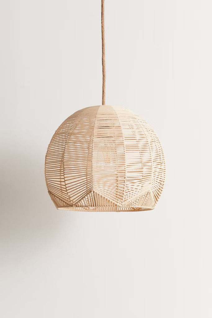 Geometric Rattan Pendant Light | Urban Outfitters (US and RoW)