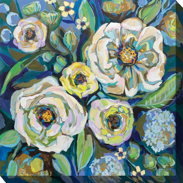 Exdol Cool Blue Outdoor Canvas Art | Wayfair North America