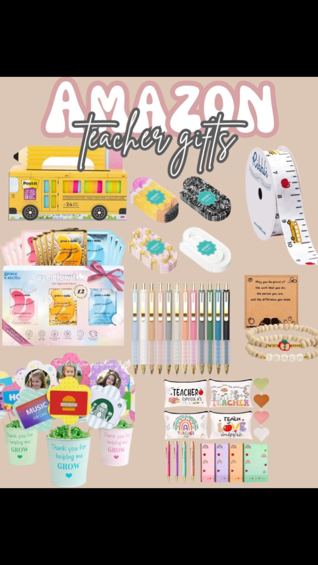 Teacher appreciation gift ideas from amazon prime! 
Teacher gifts, teacher gift idea, teacher appreciation week, teacher appreciation gifts, gift guide, amazon finds 

#LTKKids #LTKmomlife