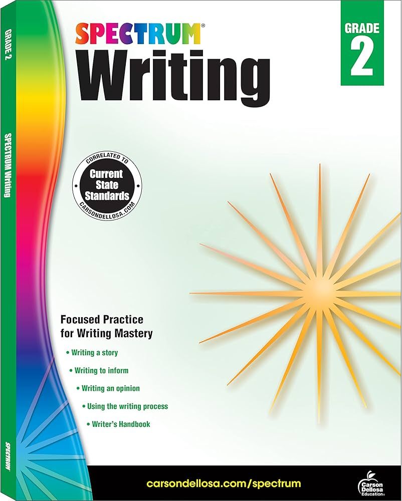 Spectrum Writing Workbook Grade 2, Ages 7 to 8, Second Grade Writing Workbook, Informative, Opini... | Amazon (US)