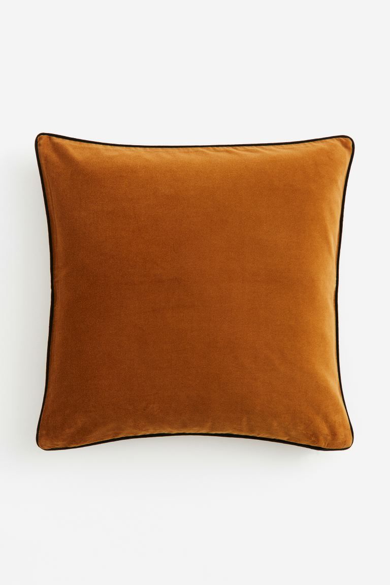 Velvet Cushion Cover - Orange - Home All | H&M US | H&M (US)