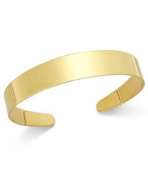 Studio Silver Crescent Cuff Bracelet in 18k Gold over Sterling Silver | Macys (US)
