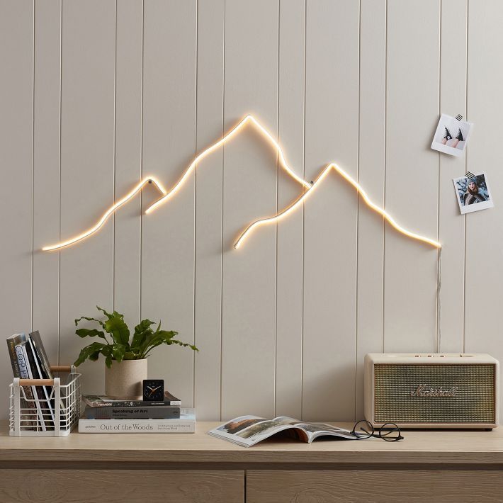 Mountain LED Wall Light | Pottery Barn Teen