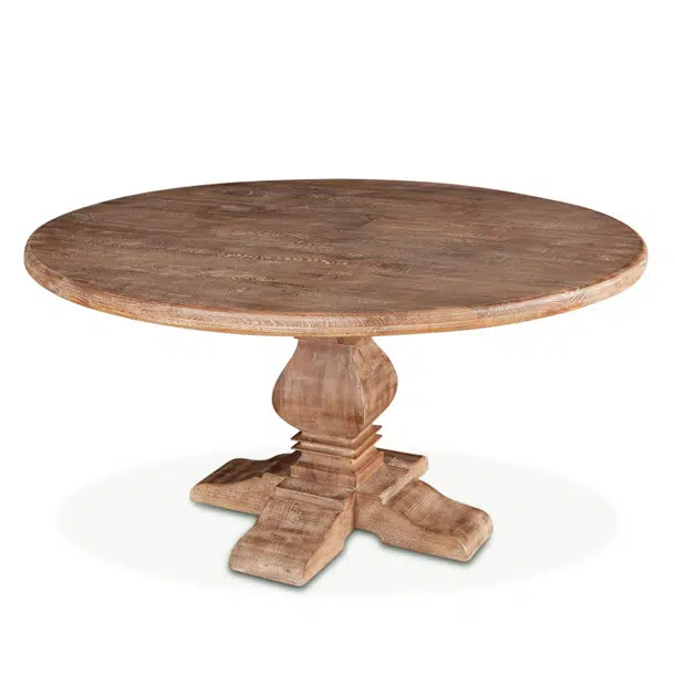 Candace Mango Solid Wood Pedestal Dining Table | Wayfair North America