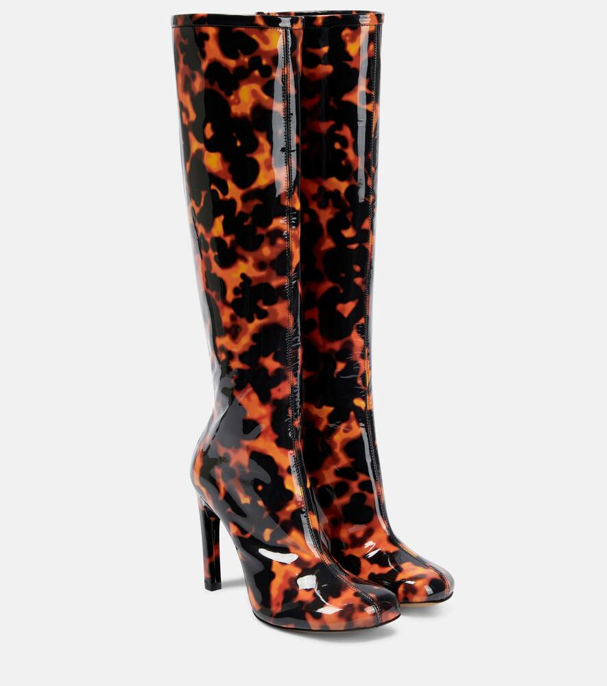 Dries Van Noten Printed leather knee-high boots | Mytheresa (US/CA)