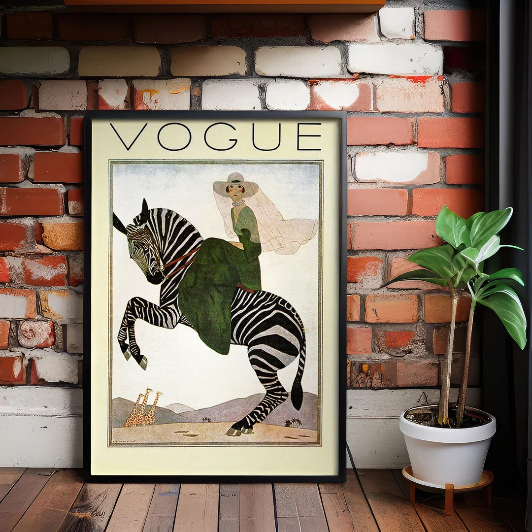 Fashion Magazine Poster, Retro Fashion Canvas Art, Vintage Fashion Magazine Poster, Luxury Fashio... | Etsy (US)