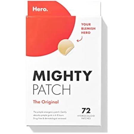 Mighty Patch Original from Hero Cosmetics - Hydrocolloid Acne Pimple Patch for Covering Zits and ... | Amazon (US)