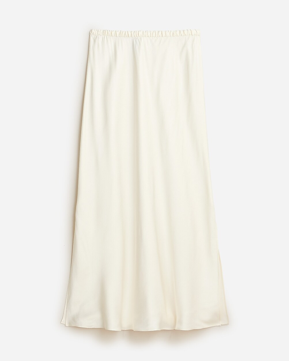 Side-slit pull-on skirt in luster crepe | J. Crew US