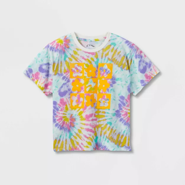 Girls' Boxy Cropped Graphic T-Shirt - art class™ | Target