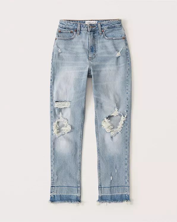 Curve Love High Rise Mom Jeans | Abercrombie & Fitch (US)