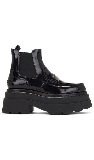 Carter Platform Ankle Boot in Black | Revolve Clothing (Global)