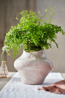 Asymmetric Glazed Terracotta Planter | Anthropologie (US)