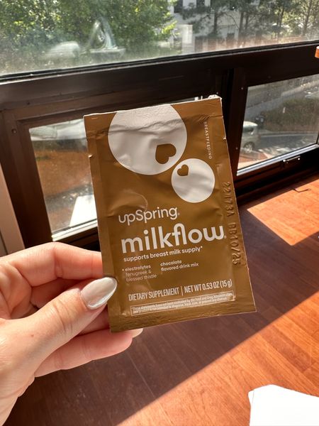 Upspring milk flow lactation supplement. So yummy! It’s a delicious chocolate blend that I mix with almond or cashew milk. $16 at Target & Amazon 

#LTKbump #LTKfit #LTKbaby