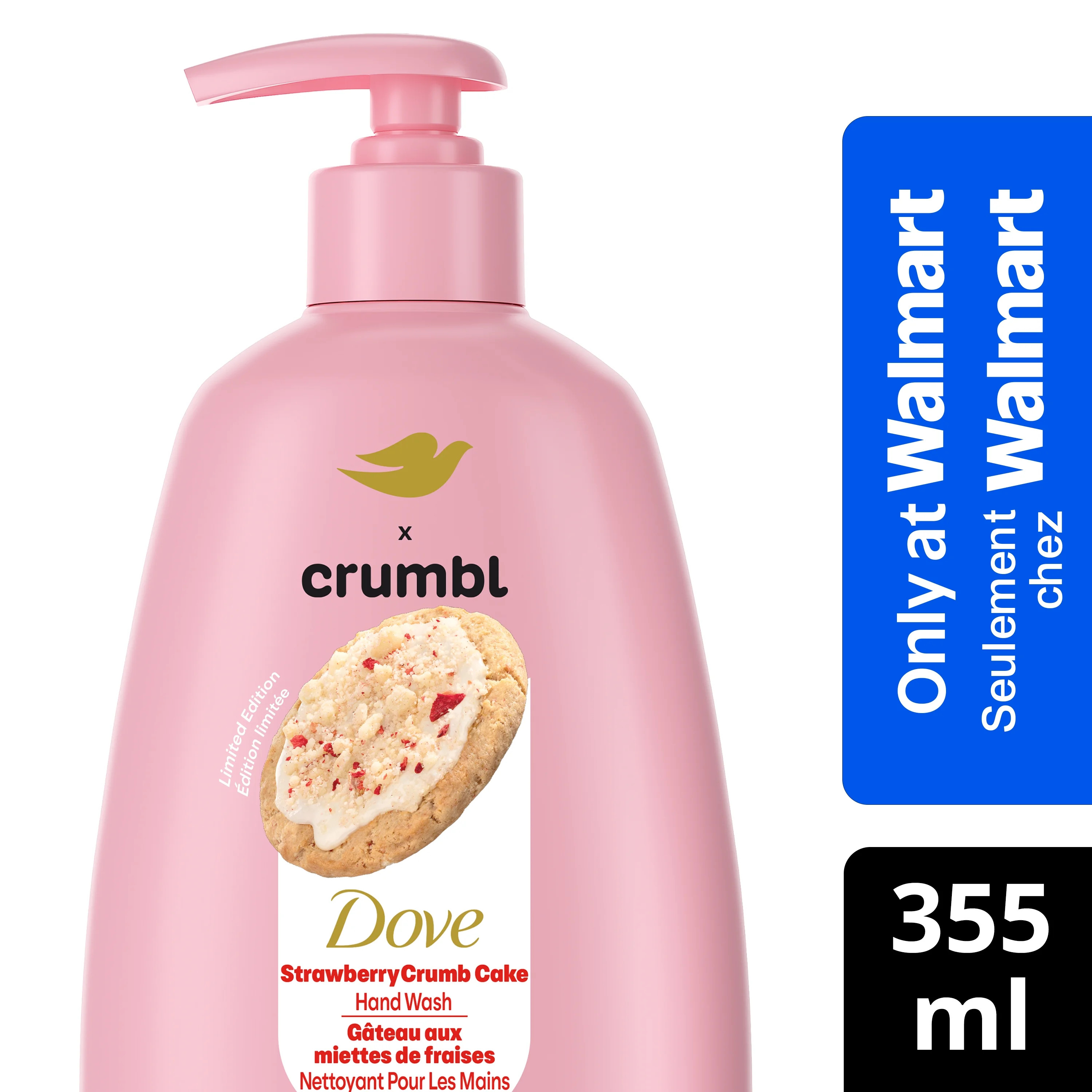 Dove Crumbl Moisturizing Liquid Hand Wash Strawberry Crumb Cake, 355 ml | Limited Edition | Walmart (CA)