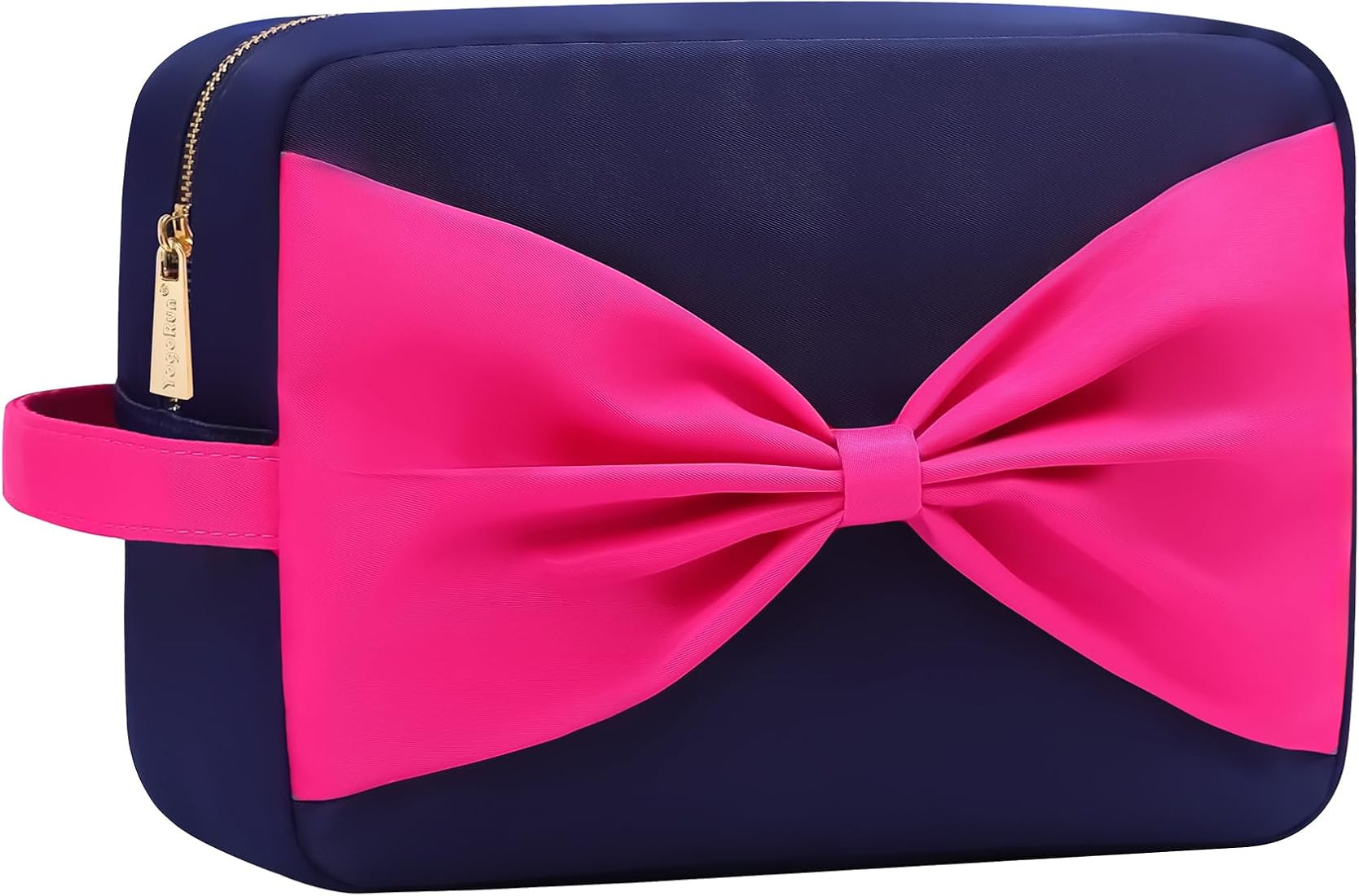 YogoRun Makeup Bag Large Preppy Stuff Bag Makeup Organizer Toiletry Bag Skin Care Bag Cosmetic Po... | Amazon (US)