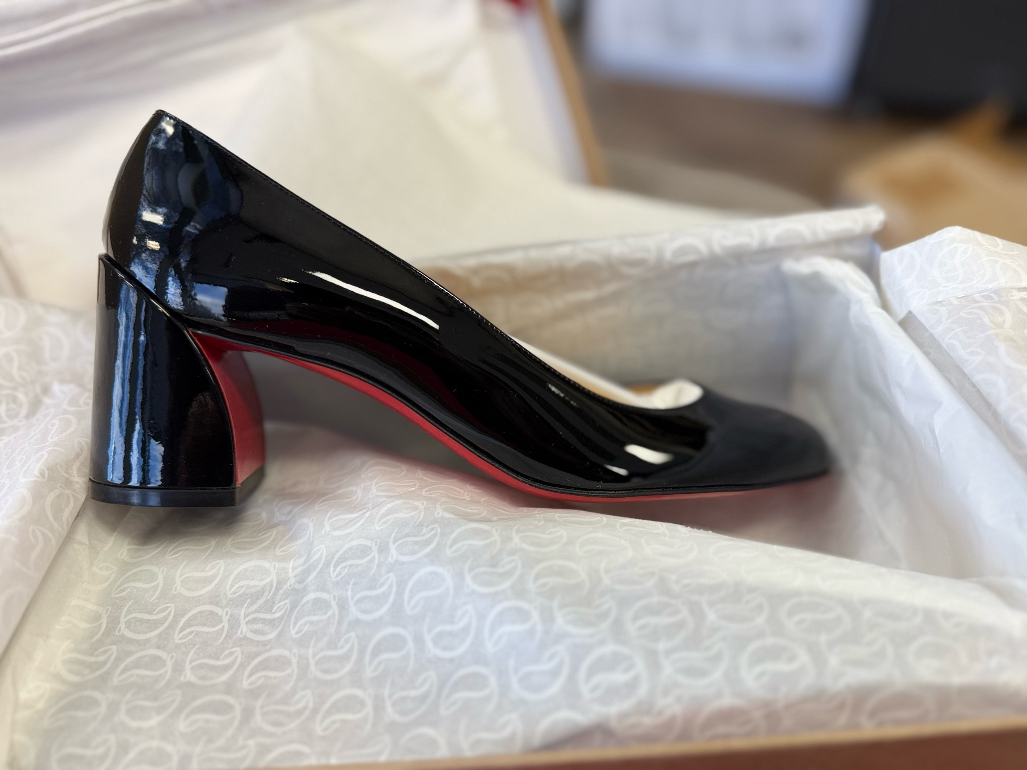 These red bottoms are just perfect for work!
They run a bit small so you need to break them in.
Tip: wear them around the house and put a little bit of Vaseline on the sides of the tip of your foot to help them mold to your foot.
I ordered a 39 since I typically wear a 9. Nordstrom Anniversary Sale

#LTKStyleTip #LTKWorkwear #LTKShoeCrush