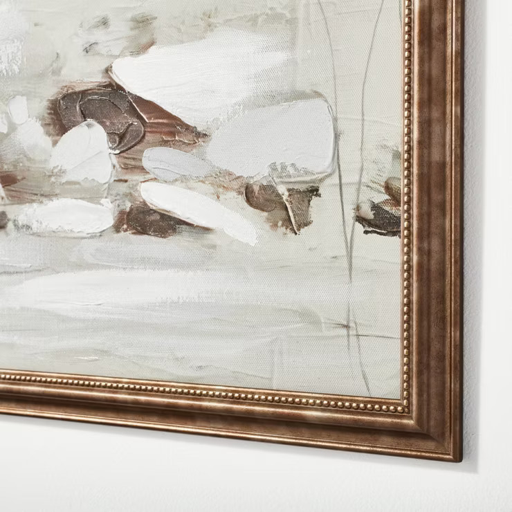 16" x 12" Textural Pastel Abstract Framed Wall Canvas - Threshold™ designed with Studio McGee | Target