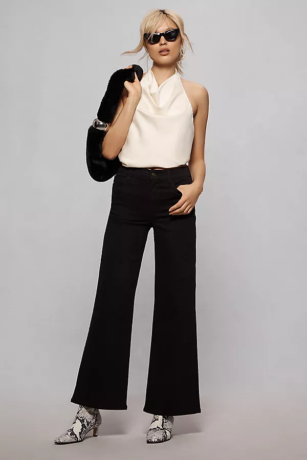 FRAME Le Slim Palazzo High-Rise Wide-Leg Jeans | Anthropologie (US)