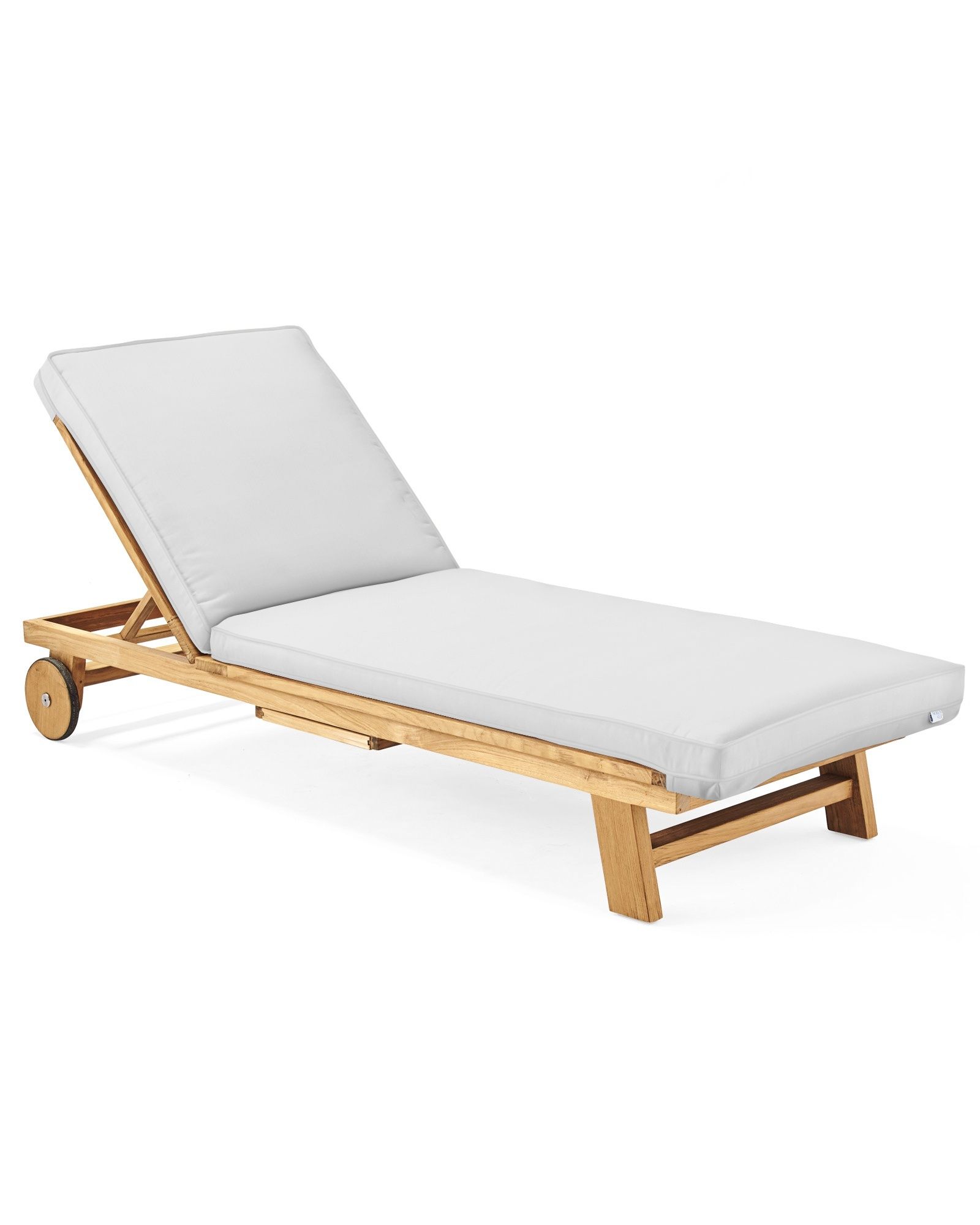 Crosby Teak Chaise - Natural | Serena and Lily