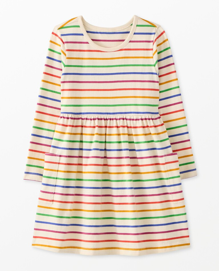 Long Sleeve Playground Dress with Pockets | Hanna Andersson