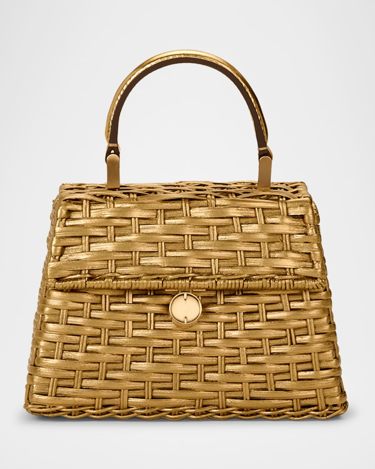 Sybil Nano Metallic Woven Crossbody Bag | Neiman Marcus