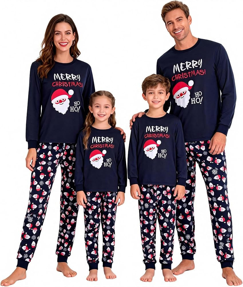 GRPSKCOS Christmas Pajamas for Family Christmas Matching Family Pyjamas Set Xmas Santa Claus PJs ... | Amazon (US)