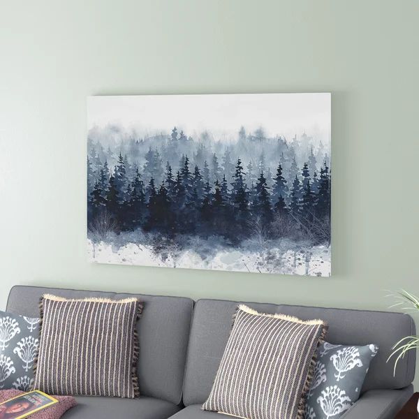 Indigo Forest - Print on Canvas | Wayfair North America