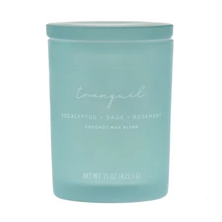 Allswell 15oz Scented 2-Wick Spa Candle - Tranquil (Eucalyptus + Sage + Rosemary) | Walmart (US)