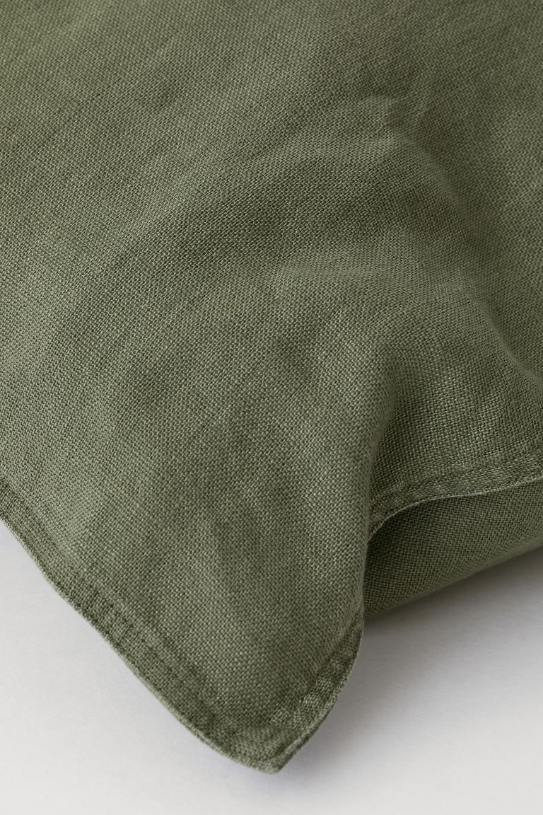 Kussenhoes van gewassen linnen | H&M (DE, AT, CH, NL, FI)