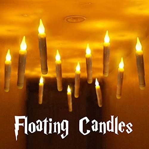 Halloween Decorations - Harry Poter Decor - 12 Floating LED Candles with Remote Control - Witch H... | Amazon (US)