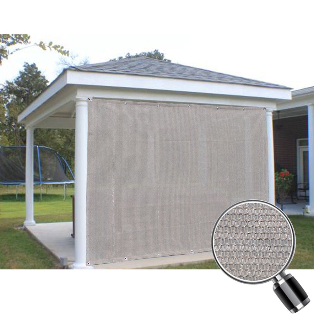 Alion Home Smoke Tan Sun Shade Privacy Panel with Grommets on 2 Sides for Patio, Awning, Window, ... | Walmart (US)
