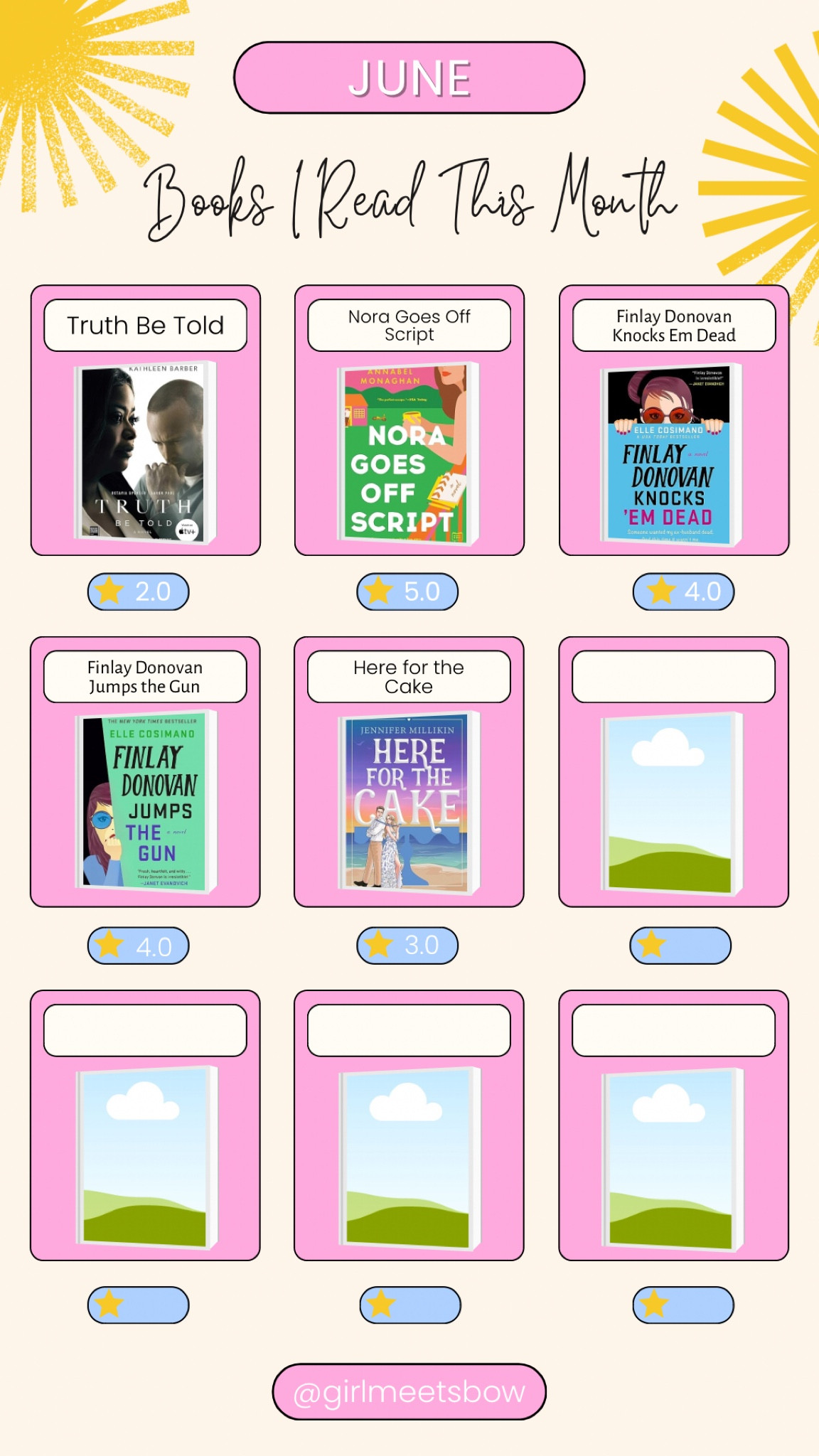 What I read in June!